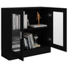 Stella Homewares Vitrine Cabinet Black 82.5x30.5x80 cm Engineered Wood
