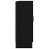 Stella Homewares Vitrine Cabinet Black 82.5x30.5x80 cm Engineered Wood