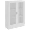 Stella Homewares Vitrine Cabinet White 82.5x30.5x115 cm Engineered Wood