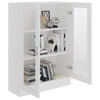 Stella Homewares Vitrine Cabinet White 82.5x30.5x115 cm Engineered Wood