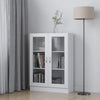 Stella Homewares Vitrine Cabinet White 82.5x30.5x115 cm Engineered Wood