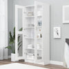 Stella Homewares Vitrine Cabinet White 82.5x30.5x185.5 cm Engineered Wood