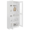 Stella Homewares Vitrine Cabinet White 82.5x30.5x185.5 cm Engineered Wood