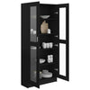 Stella Homewares Vitrine Cabinet Black 82.5x30.5x185.5 cm Engineered Wood