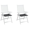 Stella Homewares Garden Chair Cushions 2 pcs Anthracite 40x40x4 cm Oxford Fabric