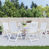 Stella Homewares Garden Chair Cushions 6 pcs Cream 50x50x3 cm Oxford Fabric