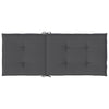 Stella Homewares Garden Highback Chair Cushions 6 pcs Anthracite 120x50x3 cm Fabric