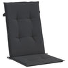 Stella Homewares Garden Highback Chair Cushions 6 pcs Black 120x50x3 cm Fabric