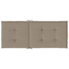 Stella Homewares Garden Highback Chair Cushions 6 pcs Taupe 120x50x3 cm Fabric
