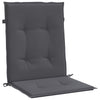 Stella Homewares Garden Lowback Chair Cushions 6 pcs Anthracite Oxford Fabric
