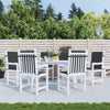 Stella Homewares Garden Lowback Chair Cushions 6 pcs Black 100x50x3 cm Oxford Fabric