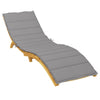 Stella Homewares Sun Lounger Cushion Grey 200x50x3cm Oxford Fabric