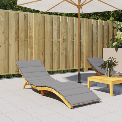 Stella Homewares Sun Lounger Cushion Grey 200x50x3cm Oxford Fabric
