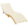 Stella Homewares Sun Lounger Cushion Cream 200x50x3cm Oxford Fabric