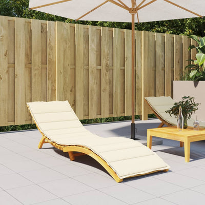 Stella Homewares Sun Lounger Cushion Cream 200x50x3cm Oxford Fabric