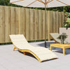 Stella Homewares Sun Lounger Cushion Cream 200x50x3cm Oxford Fabric