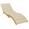 Stella Homewares Sun Lounger Cushion Beige 200x50x3cm Oxford Fabric