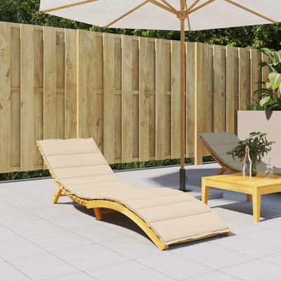 Stella Homewares Sun Lounger Cushion Beige 200x50x3cm Oxford Fabric