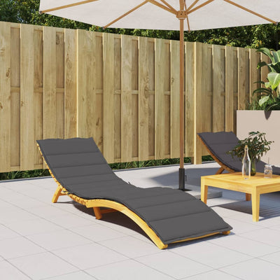 Stella Homewares Sun Lounger Cushion Anthracite 200x70x3cm Oxford Fabric