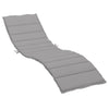 Stella Homewares Sun Lounger Cushion Grey 200x70x3cm Oxford Fabric