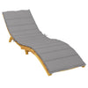 Stella Homewares Sun Lounger Cushion Grey 200x70x3cm Oxford Fabric