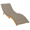 Stella Homewares Sun Lounger Cushion Taupe 200x70x3cm Oxford Fabric