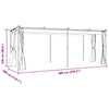 Stella Homewares Gazebo with Curtains 6x3 m Taupe Steel