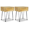 Stella Homewares Bedside Cabinets 2 pcs 40x30x50 cm Solid Teak