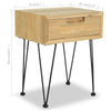 Stella Homewares Bedside Cabinets 2 pcs 40x30x50 cm Solid Teak