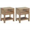 Stella Homewares Nightstands with Drawers 2 pcs 40x30x48 cm Solid Acacia Wood