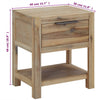 Stella Homewares Nightstands with Drawers 2 pcs 40x30x48 cm Solid Acacia Wood