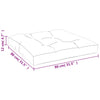 Stella Homewares Pallet Cushion Grey 80x80x12 cm Fabric