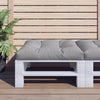 Stella Homewares Pallet Cushion Grey 80x80x12 cm Fabric