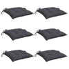 Stella Homewares Chair Cushions 6 pcs Anthracite 40x40x7 cm Oxford Fabric