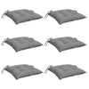 Stella Homewares Chair Cushions 6 pcs Grey 40x40x7 cm Oxford Fabric