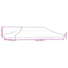 Stella Homewares Party Tent Roof 6x3 m Terracotta 270 g/m²