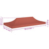 Stella Homewares Party Tent Roof 6x3 m Terracotta 270 g/m²