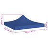 Stella Homewares Party Tent Roof 2x2 m Blue 270 g/m²