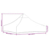 Stella Homewares Party Tent Roof 2x2 m White 270 g/m²