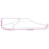 Stella Homewares Party Tent Roof 4.5x3 m Anthracite 270 g/m²