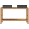 Stella Homewares Bathroom Vanity Cabinet Solid Wood Teak with Sinks Marble Black