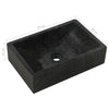 Stella Homewares Bathroom Vanity Cabinet Solid Wood Teak with Sinks Marble Black