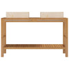 Stella Homewares Bathroom Vanity Cabinet Solid Wood Teak with Sinks Marble Cream