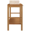 Stella Homewares Bathroom Vanity Cabinet Solid Wood Teak with Sinks Marble Cream