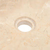 Stella Homewares Bathroom Vanity Cabinet Solid Wood Teak with Sinks Marble Cream