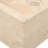 Stella Homewares Bathroom Vanity Cabinet Solid Wood Teak with Sinks Marble Cream