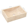 Stella Homewares Bathroom Vanity Cabinet Solid Wood Teak with Sinks Marble Cream