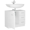 Stella Homewares Sink Cabinet White 63x30x54 cm Engineered Wood