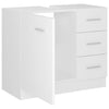 Stella Homewares Sink Cabinet White 63x30x54 cm Engineered Wood