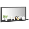 Stella Homewares Bathroom Mirror Grey 80x10.5x37 cm Engineered Wood